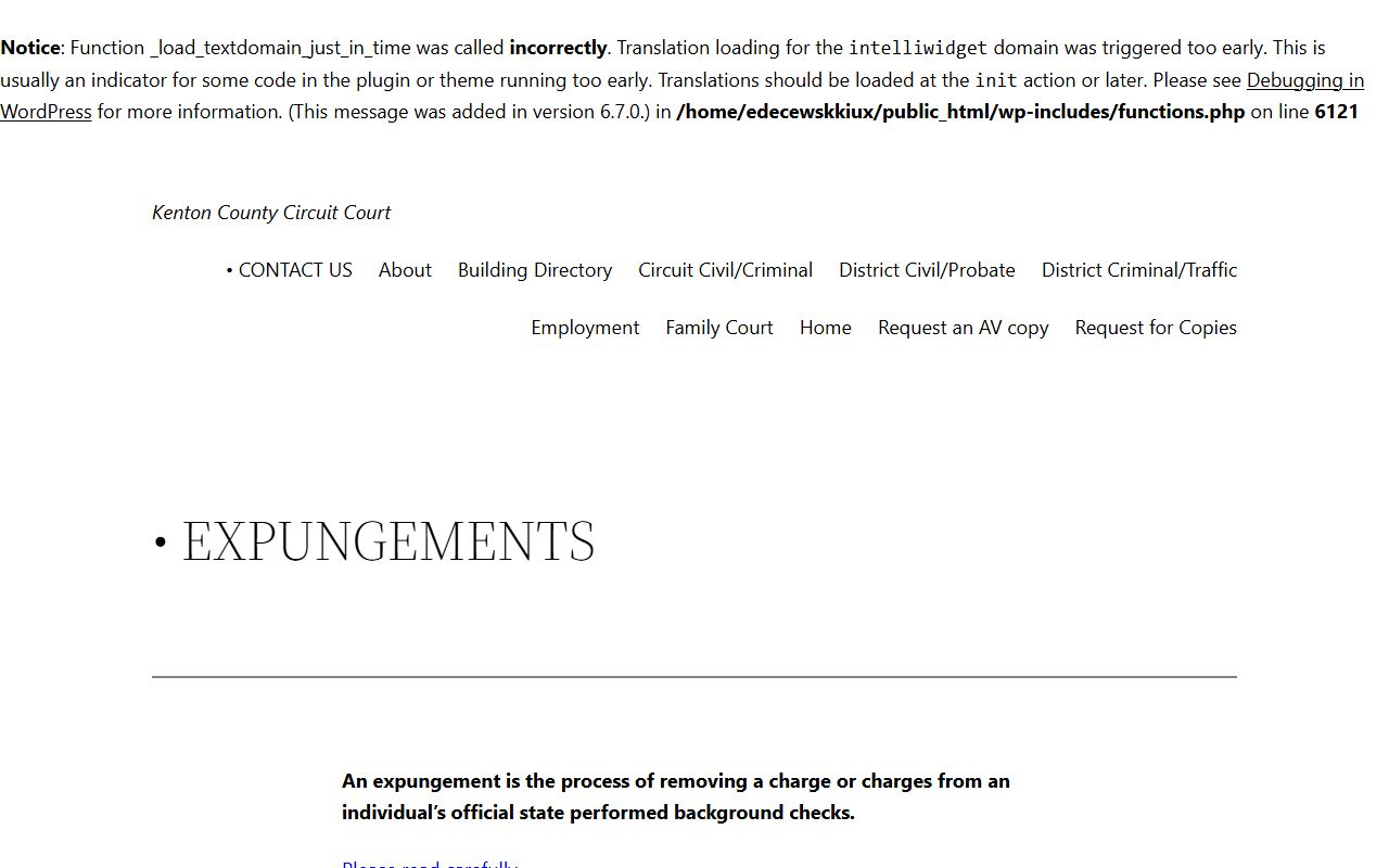 Kenton County Court Records - Expungement Information