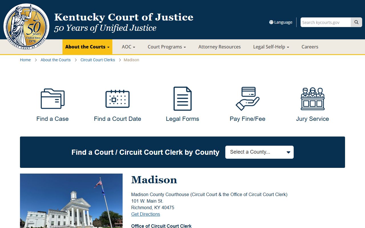 Madison County Court Records - Madison Circuit Court
